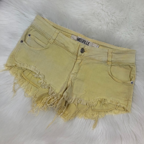 Brandy Melville Pants - Brandy Melville Yellow Mini Shorts, Size 40 / US 4